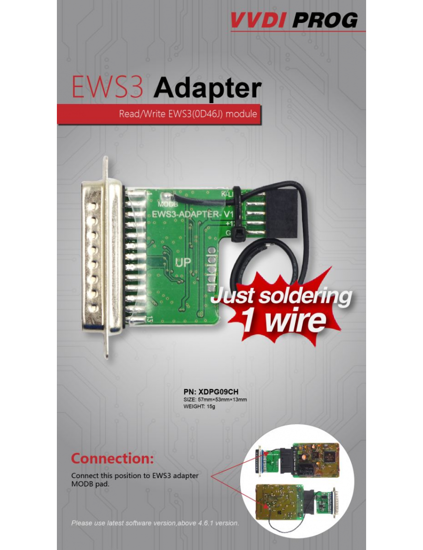 EWS3 Adapter for VVDI Prog Programmer EWS3 Adapter for VVDI Prog Programmer